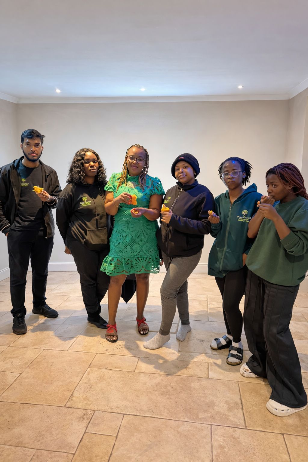 Shona Care Ltd care team wearing branded uniform together