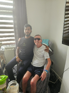 Care worker providing person-centred support